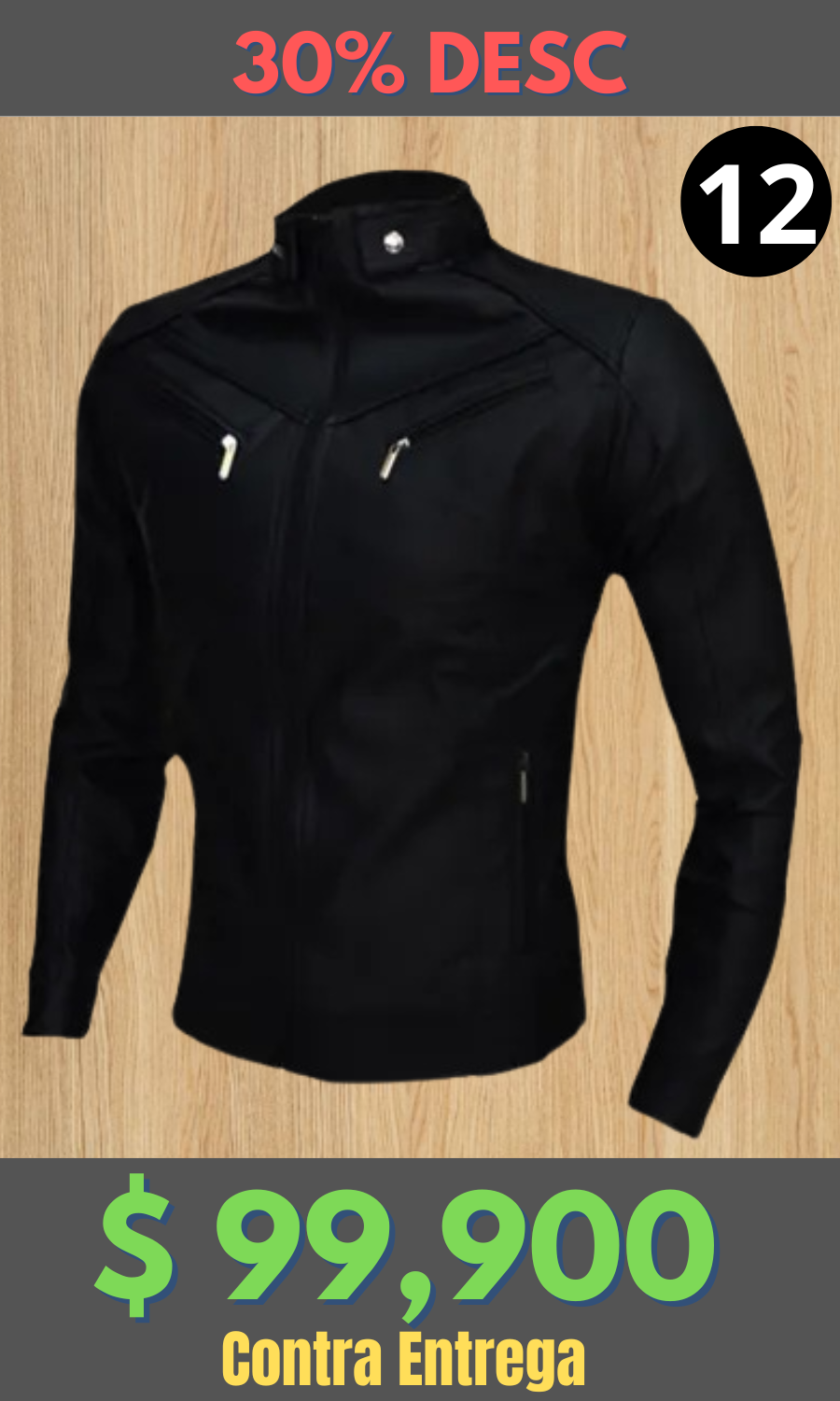 Chaqueta Cuero Tex Fusión Negra – Edición Limitada