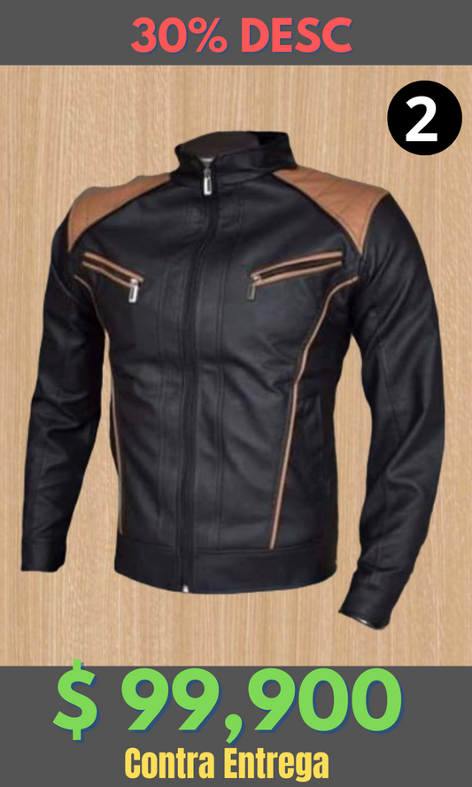 Chaqueta Cuero Tex W16 Miel – Edición Limitada