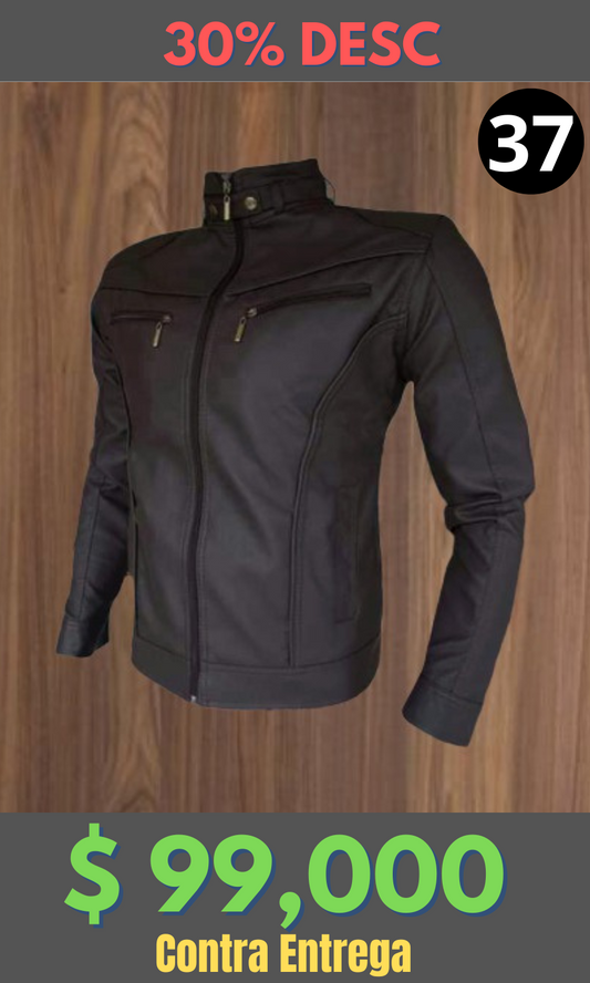 Chaqueta Cuero Tex BJ Café  – Edición Limitada