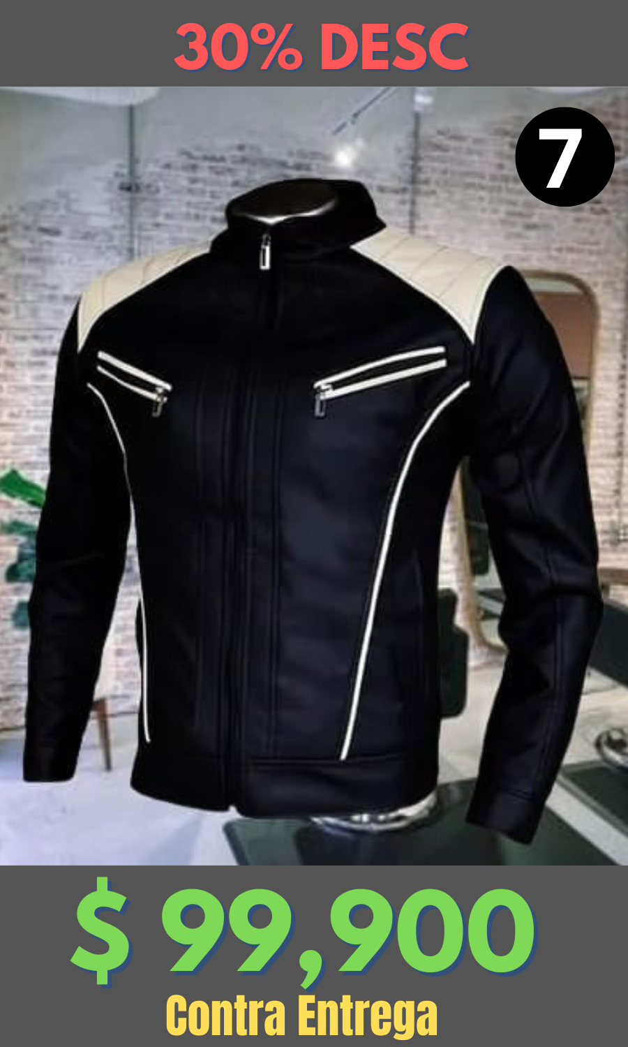 Chaqueta Cuero Tex W16 Beige – Edición Limitada