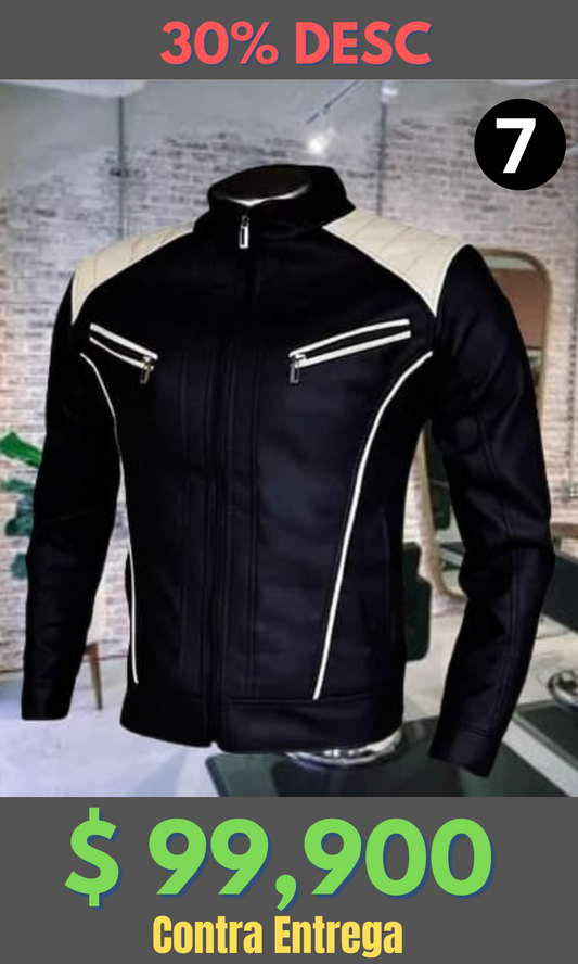 Chaqueta Cuero Tex W16 Beige – Edición Limitada