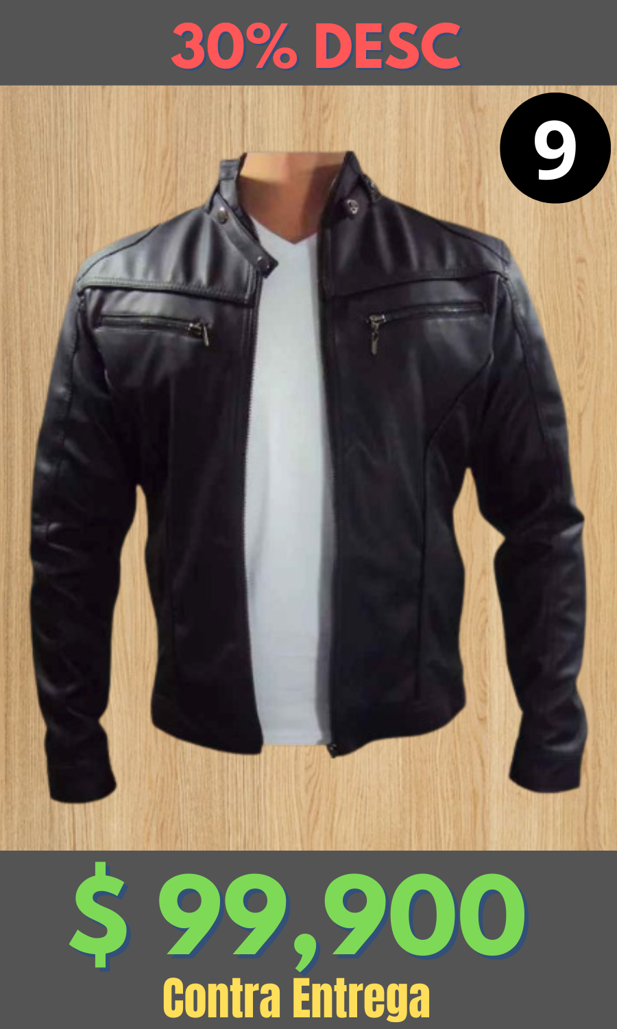 Chaqueta Cuero BJ Negra – Edición Limitada